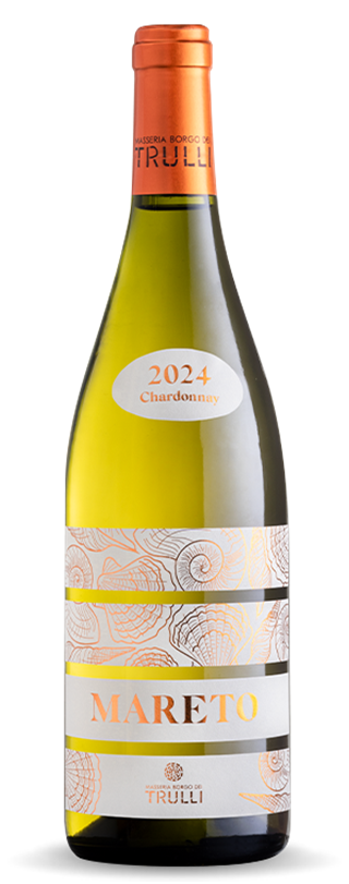Straw yellow in colour with green reflections. This Chardonnay is rich and elegant, with notes of ripe fruit, such as golden apple and peach, enriched with hints of vanilla and butter. In the mouth, it is supple and well-structured, with luscious fruit and a creamy texture. 
Perfect with raw seafood, octopus salad with potatoes, but also with roasted white meats or seafood risotto. 